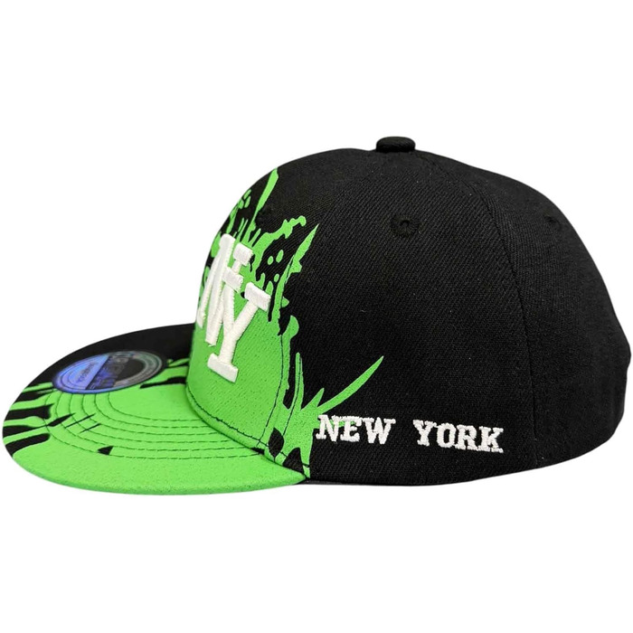 Дитяча кепка SNAPBACK USA для підлітків, кепка-бейсболка, спортивна кепка NY Splash Green (універсальний розмір)