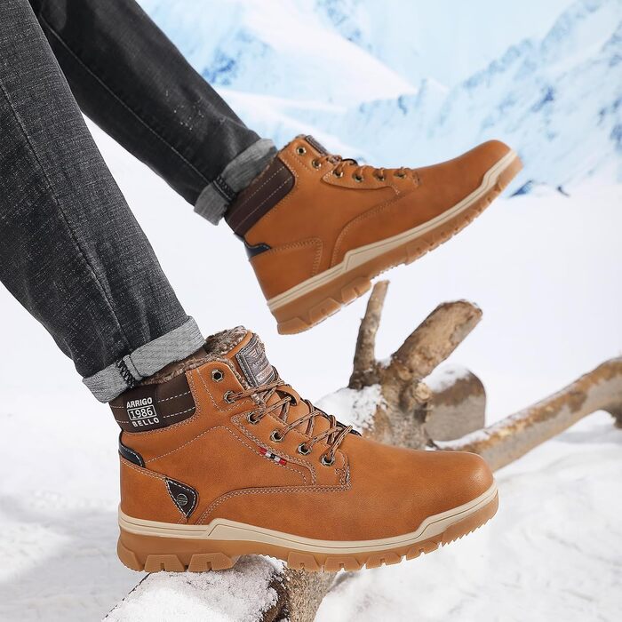 Чоботи зимові чоловічі Arriggo Bello, жовті, 41-46 EU, утеплені, антиковзаючі, для трекінгу та хайкінгу