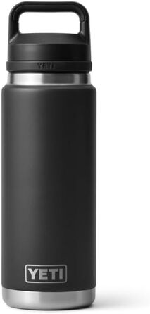 Термос YETI Rambler з кришкою Chug, чорний, 769 мл