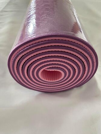 Еко-йога мат Oak & Tea, нековзкий, TPE, 183x61x0,6 см, синій, для фітнесу, пілатесу, з ременем для перенесення