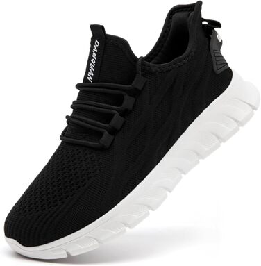 Чоловічі кросівки для бігу та занять спортом: легкі, дихаючі, універсальні. Ідеально для тенісу, фітнесу та походів. Розмір 39 EU, колір чорно-білий
