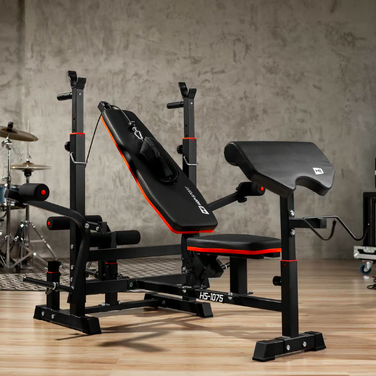 Лавка тренувальна Hop-Sport HS-1075 Pro із партою Скотта