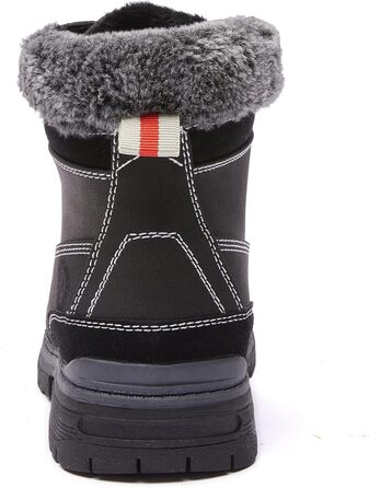 Черевики для ходьби ANJOUFEMME для жінок, зимові черевики, водонепроникні та теплі, для активного відпочинку, трекінгу та зимових прогулянок (41 EU, хутро чорне)