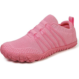 Босі кросівки для жінок та чоловіків: широкі, легкі, дихаючі, з підошвою Zero-Drop, для трейлу, фітнесу, бігу по вулицях. Унісекс, розміри 36-46 EU, колір рожевий