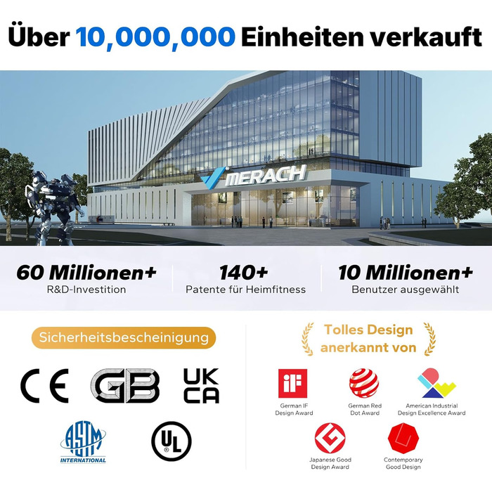 Міні-трамплін MERACH 102/122 см - фітнес-трамплін, до 150 кг, без ручки