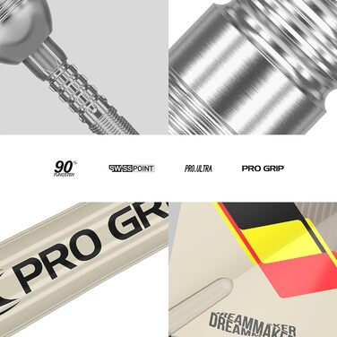 Дротики Target Dimitri Van den Bergh Dream Maker G2 90% вольфрам, Swiss Point, стальні наконечники (21, 23, 25 г)