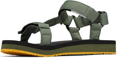 Columbia Breaksider Sandal: Чоловічі сандалі для активного відпочинку, 46 EU, зелений (Mosstone/Golden Yellow)
