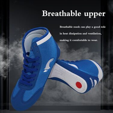 Боксерські кросівки для жінок, чоловіків та підлітків. Дихаючі, легкі, з підтримкою та комфортом. Червоні, 37 EU