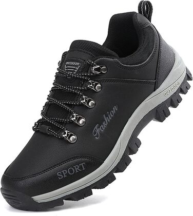 Черевики для хайкінгу чоловічі, туристичні, спортивні, водонепроникні, чорні, 45 EU