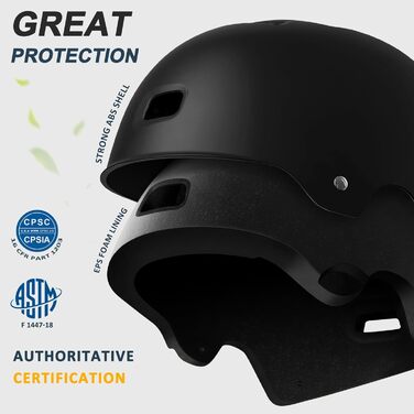 Захисний міський шолом LeapBeast для велосипеда, скейтборду та BMX з регулюванням розміру, для дітей і дорослих