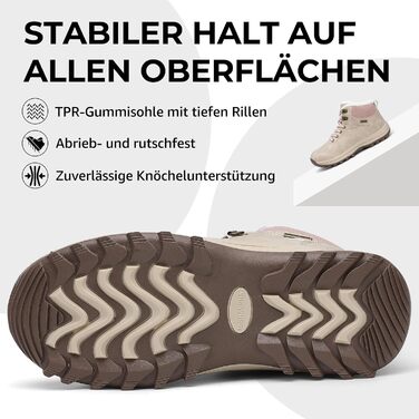 Зимові черевики Mishansha для жінок та чоловіків. Водонепроникні трекінгові черевики, теплі, утеплені, розмір 36-48 (41 EU, персиковий)