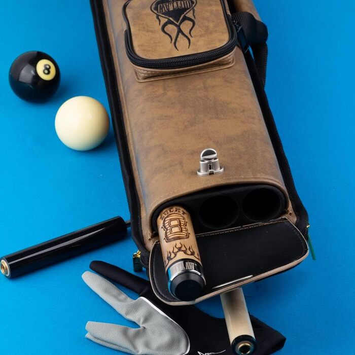 Чохол для бильярдного кия Outlaw Nexus - для 3 кия та 5 насадок, з дизайном Flammen