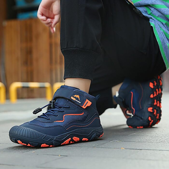 Дитячі черевики для хадування Kinder Barfußschuhe K005 темно-синього кольору, 27 EU