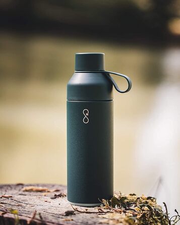 Ocean Bottle - багаторазова пляшка для води з переробленої нержавіючої сталі, екологічна, лісово-зелена, 500 мл
