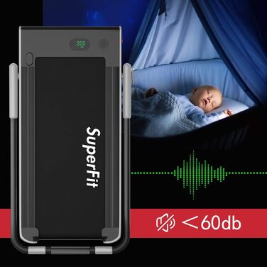 Складана бігова доріжка DREAMADE 2-в-1 з пультом, LED-дисплеєм, тримачем для телефону та Bluetooth, домашня, регулювання швидкості 1-12 км/год, навантаження до 120 кг