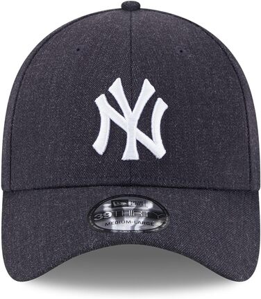 Кепка New Era 39Thirty New York Yankees Heather Navy S-M (Синій)