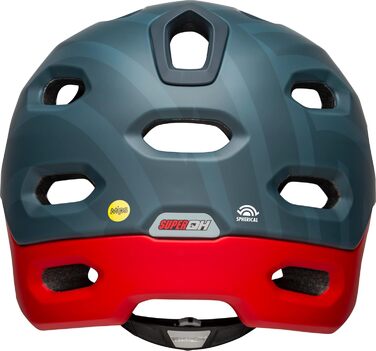 Велошолом Bell Super DH Spherical Prime матовий синьо-червоний, для даунхілу, розмір L