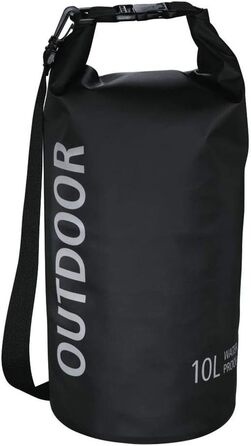Водонепроникний мішок Hama 10 л з Rolltop, плечовий ремінь, чорний (з тканини Tarpaulin)