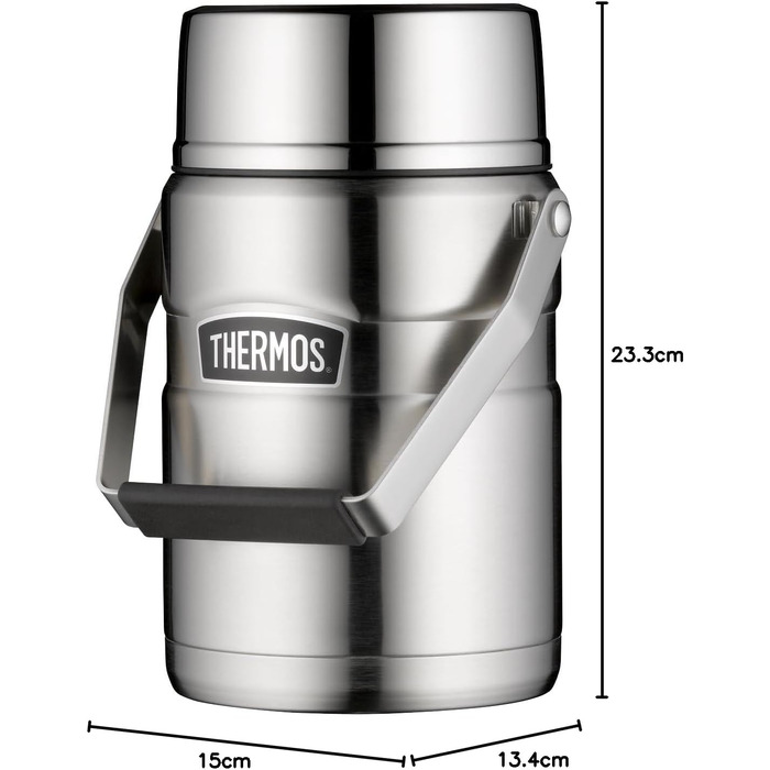 Термос STAINLESS KING з нержавіючої сталі, 1.2 л, темно-синій матовий (Midnight Blue), для гарячих та холодних напоїв