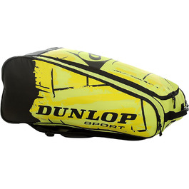 Тенісна сумка Dunlop Revolution NT на 10 ракеток, жовта, 80×38×35 см, 70 л