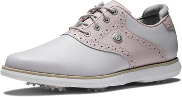 Жіночі гольф-туфлі FootJoy Tradition, білий, темно-синій, фіолетовий (41.5 EU, світло-сірий, рожевий)