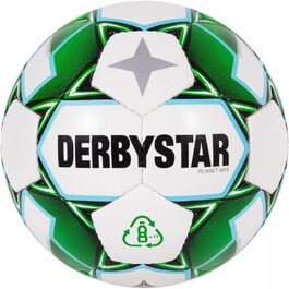 Футбольний м'яч DERBYSTAR Planet APS v21, біло-зелено-чорний, розмір 5