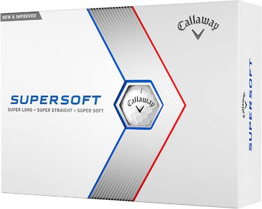 Гольф-м'ячі Callaway Supersoft 2023 білі