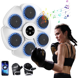 Музична бокс-машина: Smart Bluetooth з рукавичками, настінний кріплення, 9 режимів швидкості та лічильник для дорослих та дітей