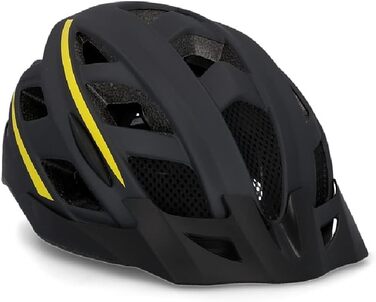 Велошолом FISCHER Urban Lano S/M 52-59 см, унісекс, чорний-жовтий