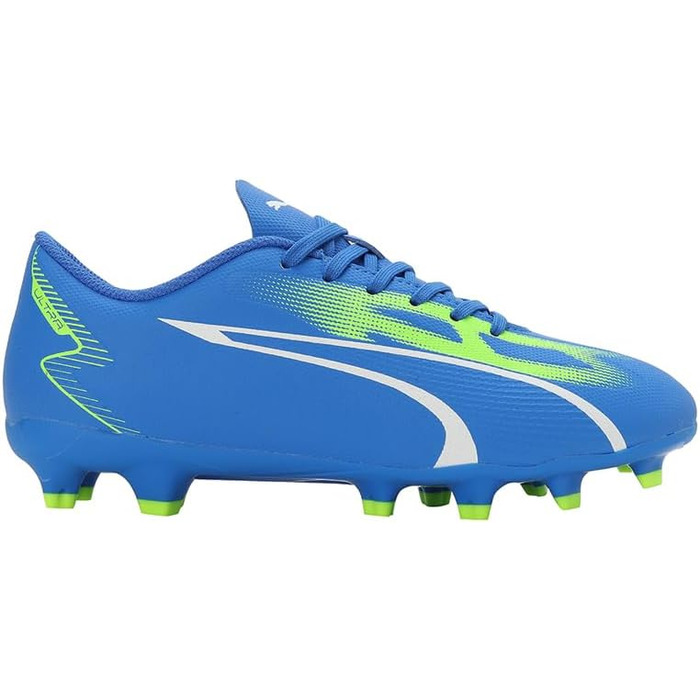 Дитячі футбольні бутси PUMA Ultra Play FG/AG Jr, 37 EU, блакитний, білий, зелений