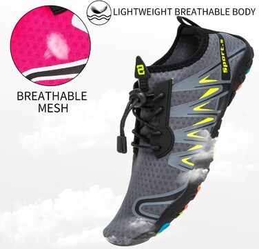 Водні шкарпетки для плавання та дайвінгу WateLves - унісекс, сірі, 46 EU