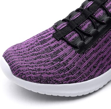 Кросівки жіночі TIOSEBON slip-on, фіолетові, легкі, дихаючі, для спорту та прогулянок, розмір 44 EU