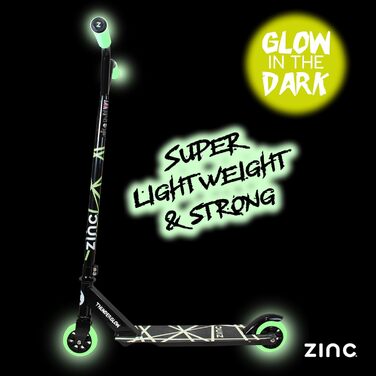 Дитячий роликовий викручувач Thunderglow: легкий, з професійним кермом, ABEC-підшипниками та колесами 100 мм, світиться в темряві