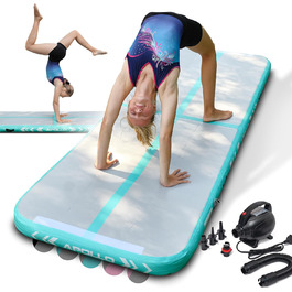 Надувний гімнастичний мат Apollo Air Mat Pro для дому та вулиці, 3м/4м, підходить для дорослих і дітей, акробатичний трек, гімнастичний килимок, тумблінг мат