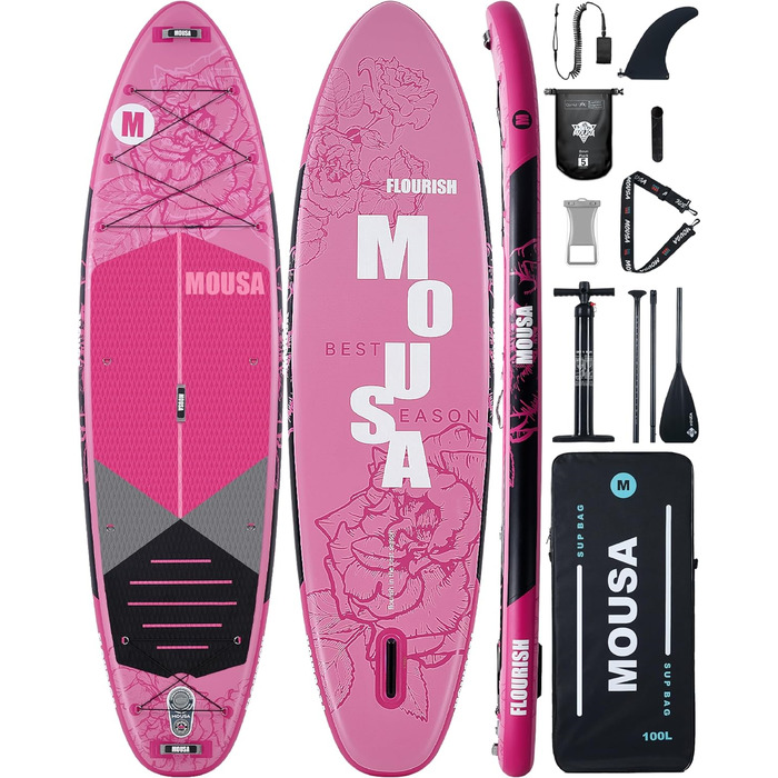 Надувний SUP-борд 10'8 x 35' для 3 осіб: стабільний, з рюкзаком та веслом