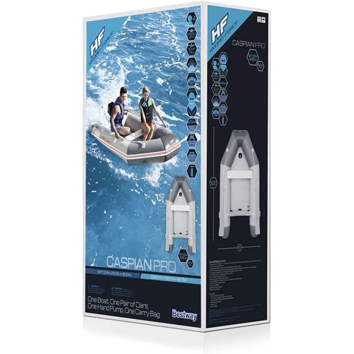 Надувний човен Bestway Hydro-Force Caspian Pro Set 280x152x42 см