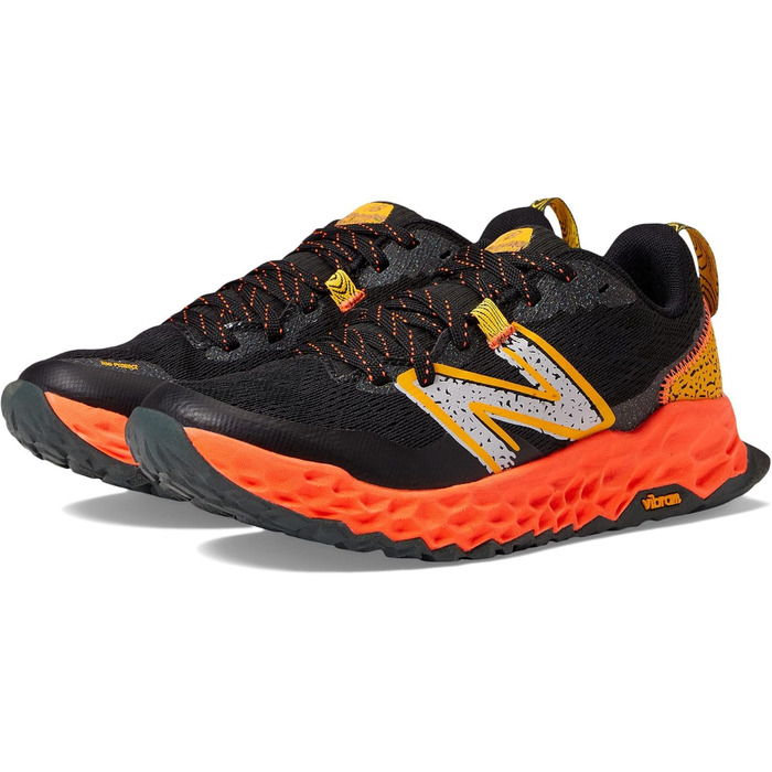 Кросівки New Balance Fresh Foam Hierro v7 для хлопчиків (старші діти) чорного кольору з неоновим відтінком Dragonfly, розмір 3.5 Big Kid M