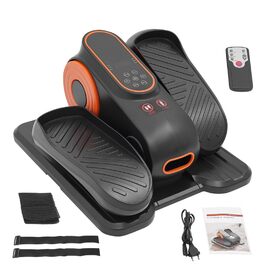 Еліпсотренажер електричний, міні-еліпсотренажер з пультом дистанційного керування та неслизьким килимком, 12 швидкостей, тихий, для офісу, підлітків, людей похилого віку, чорний