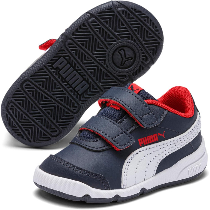 Дитячі кросівки PUMA Stepfleex 2 Sl V Inf - Peacoat White Flame Scarlet