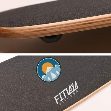 Балансувальна дошка Fitlaya Fitness з дерева для тренувань, фітнесу, хокею, скейтбордингу, серфінгу та сноубордингу