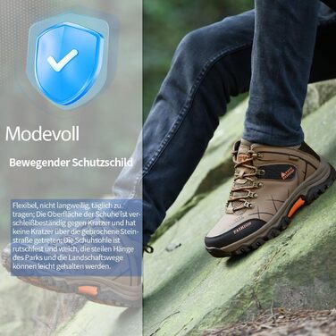 Черевики для хайкінгу чоловічі та жіночі, водонепроникні, туристичні черевики, outdoor взуття, зручні, легкі, для гори та кемпінгу, зелені (42 EU, хакі)