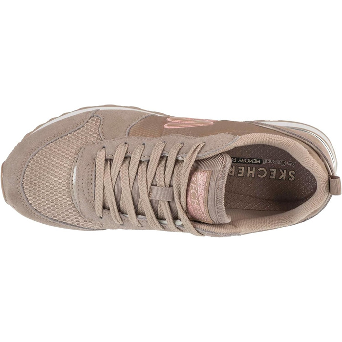 Кросівки Skechers OG 85-Goldn Gurl Natural Suede Mesh Nylon Coral Trim, розмір 42 EU
