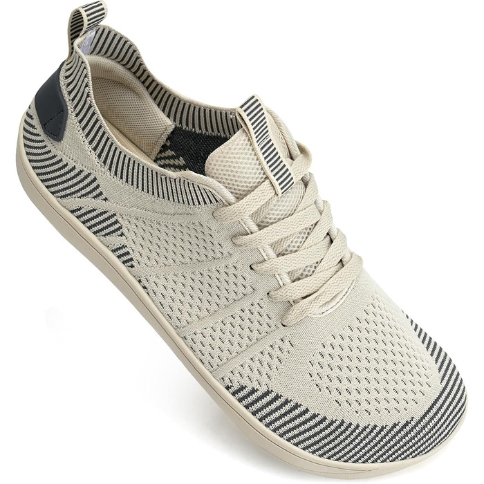 Легкі дихаючі кросівки IceUnicorn для широкої стопи: жіночі та чоловічі, zero-drop, для активного відпочинку, розмір 39 EU, колір 555beige