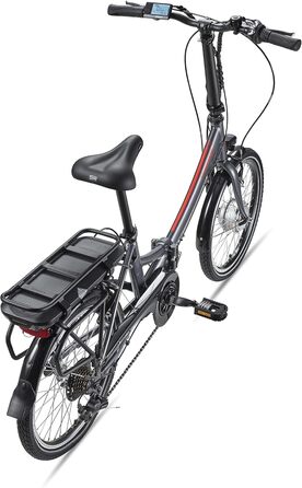 Електровелосипед складаний TELEFUNKEN, алюмінієвий, 250 Вт, Shimano, 36V акумулятор, LED-дисплей, 20 дюймів