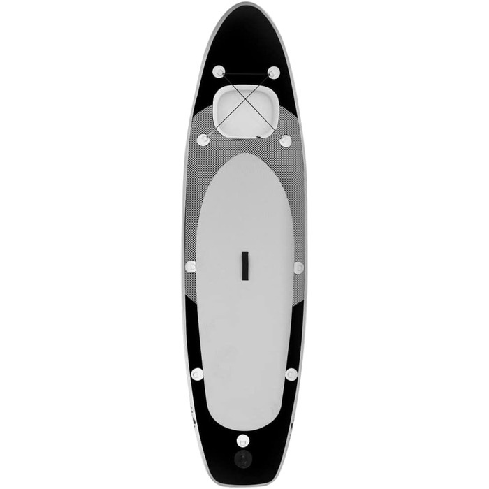 Надувна SUP-дошка для дорослих vidaXL, 330x76x10 см, чорна, комплект для сапсерфінгу з веслом