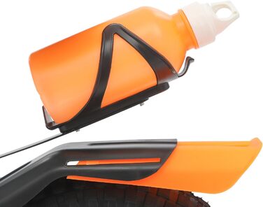 Дитячий велосипед 12 дюймів з підставками та пляшкою для води, регульований по висоті, для дітей 2-5 років, білий