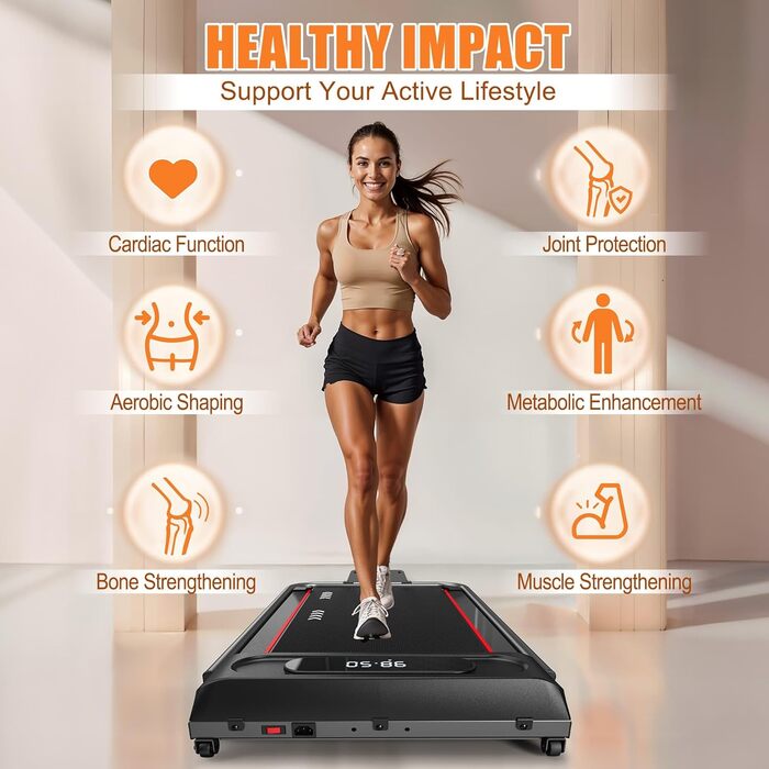 Бігова доріжка CharonFit для дому Walking Pad, 2,25 к.с., до 100 кг, нахил 4%, швидкість 1-10 км/год
