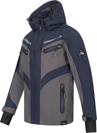 Чоловіча куртка-софтшелл Rock Creek Outdoor H-314, середній синій, розмір XXL