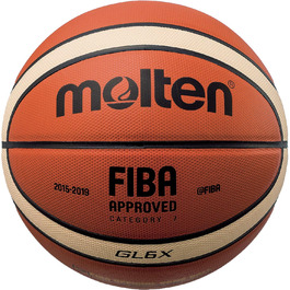 Баскетбольний м'яч Molten X-Serie, шкіра, FIBA, BGLX