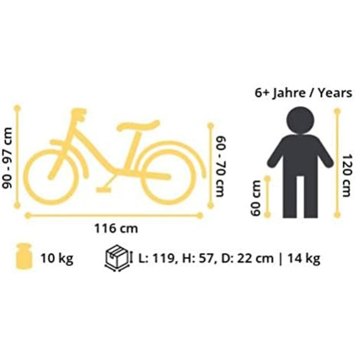 Дитячий велосипед BIKESTAR BMX для хлопчиків і дівчат від 3 до 6 років, 12/16/20 дюймів, синьо-зелений, тестування без ризику